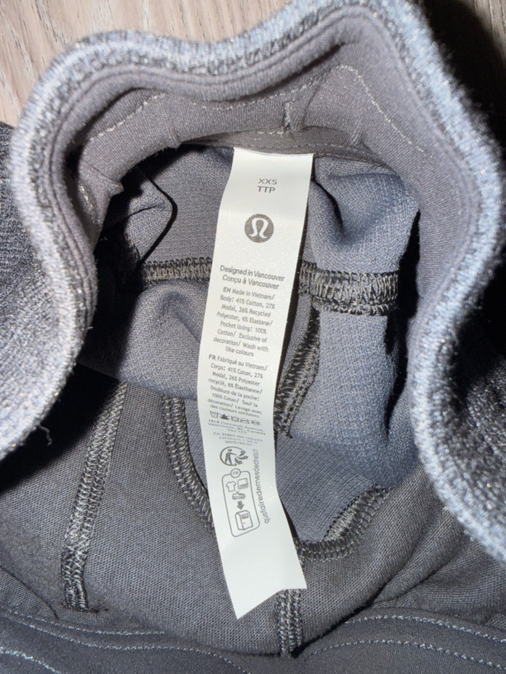 lululemon athletica High-Waist Charcoal Knit Shorts - Picture 4 of 4